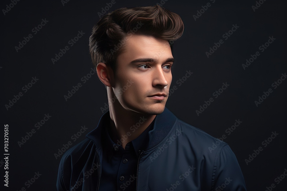 fashionable young guy photoshoot in confident poses