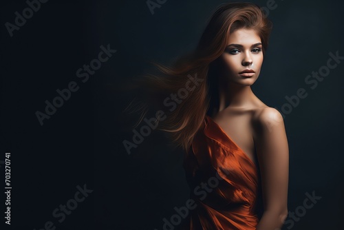 confident and pretty young woman model photography