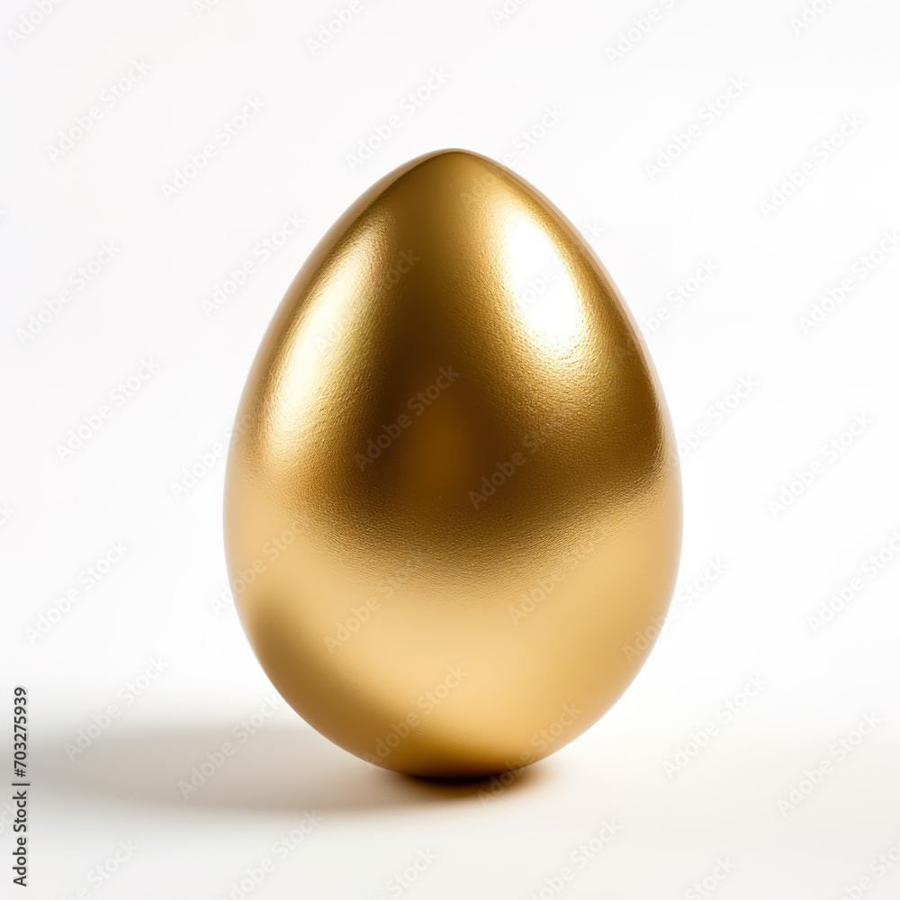 Golden egg isolated on a white background. Golden egg isolated on a white background.