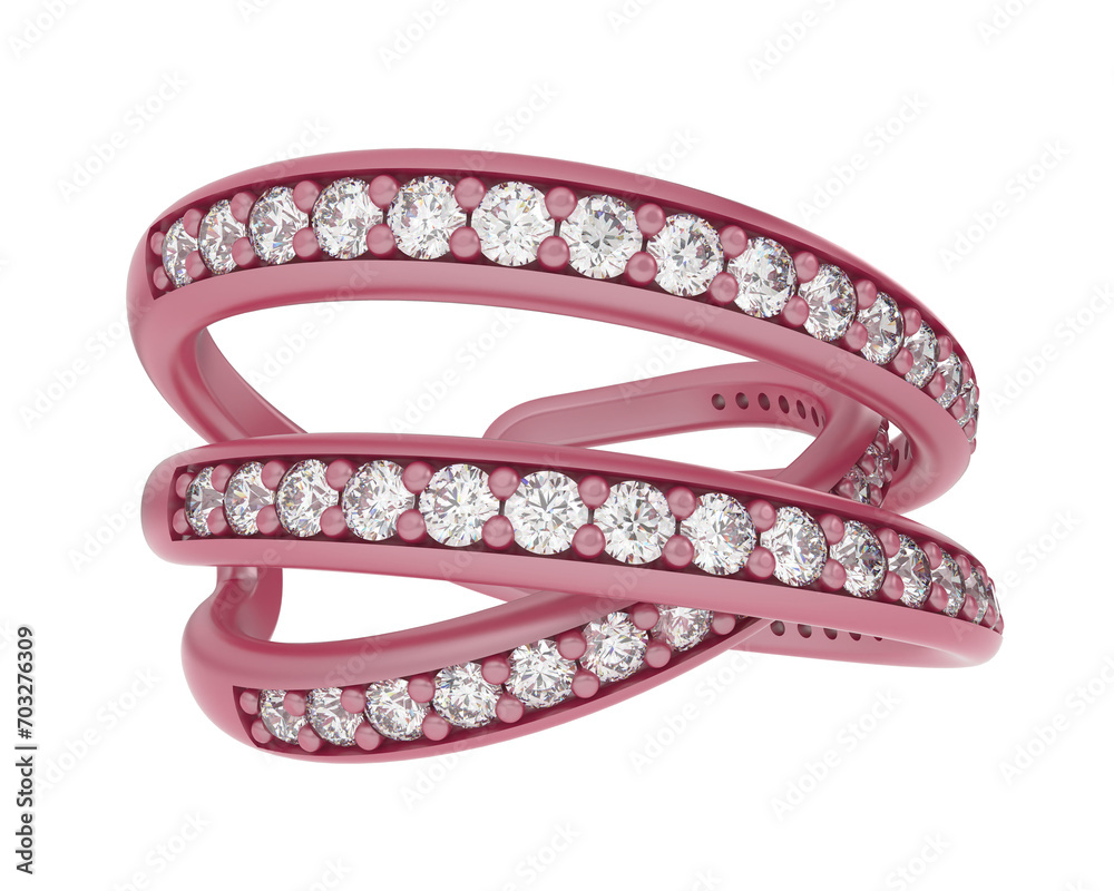 Engagement ring isolated on background. 3d rendering - illustration Engagement ring isolated on background. 3d rendering - illustration