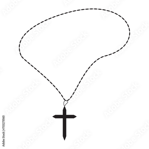 Rosary catholic faith icon