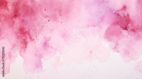 Abstract pink watercolor art background for cards, flyer, poster, banner and cover design. Hand drawn flower illustration for Valentines Day. photo