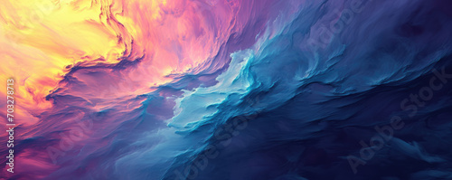 Beautiful abstract waves of different colors with gradients for the background.