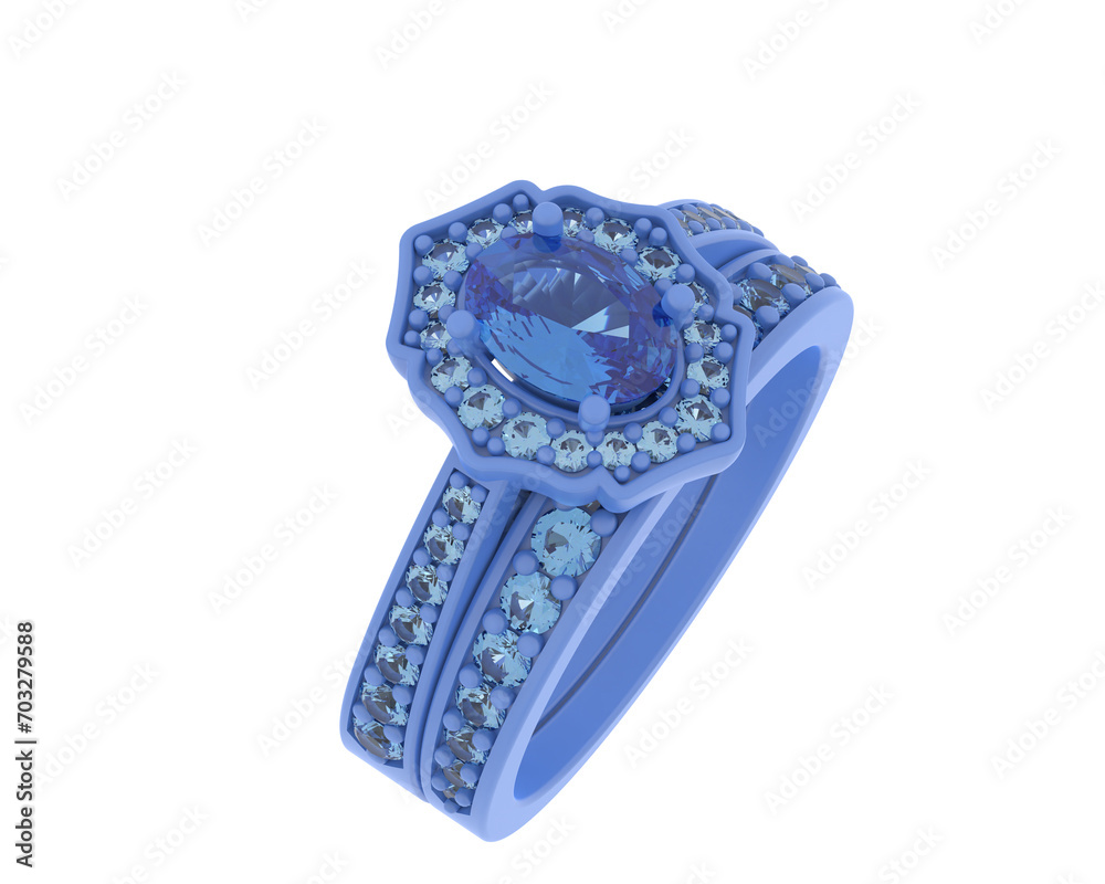 Jewelry isolated on background. 3d rendering - illustration Jewelry isolated on background. 3d rendering - illustration