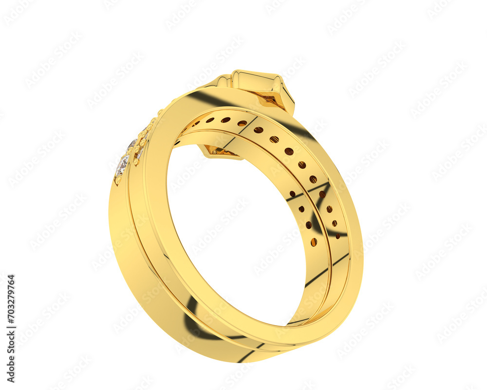 Jewelry isolated on background. 3d rendering - illustration Jewelry isolated on background. 3d rendering - illustration