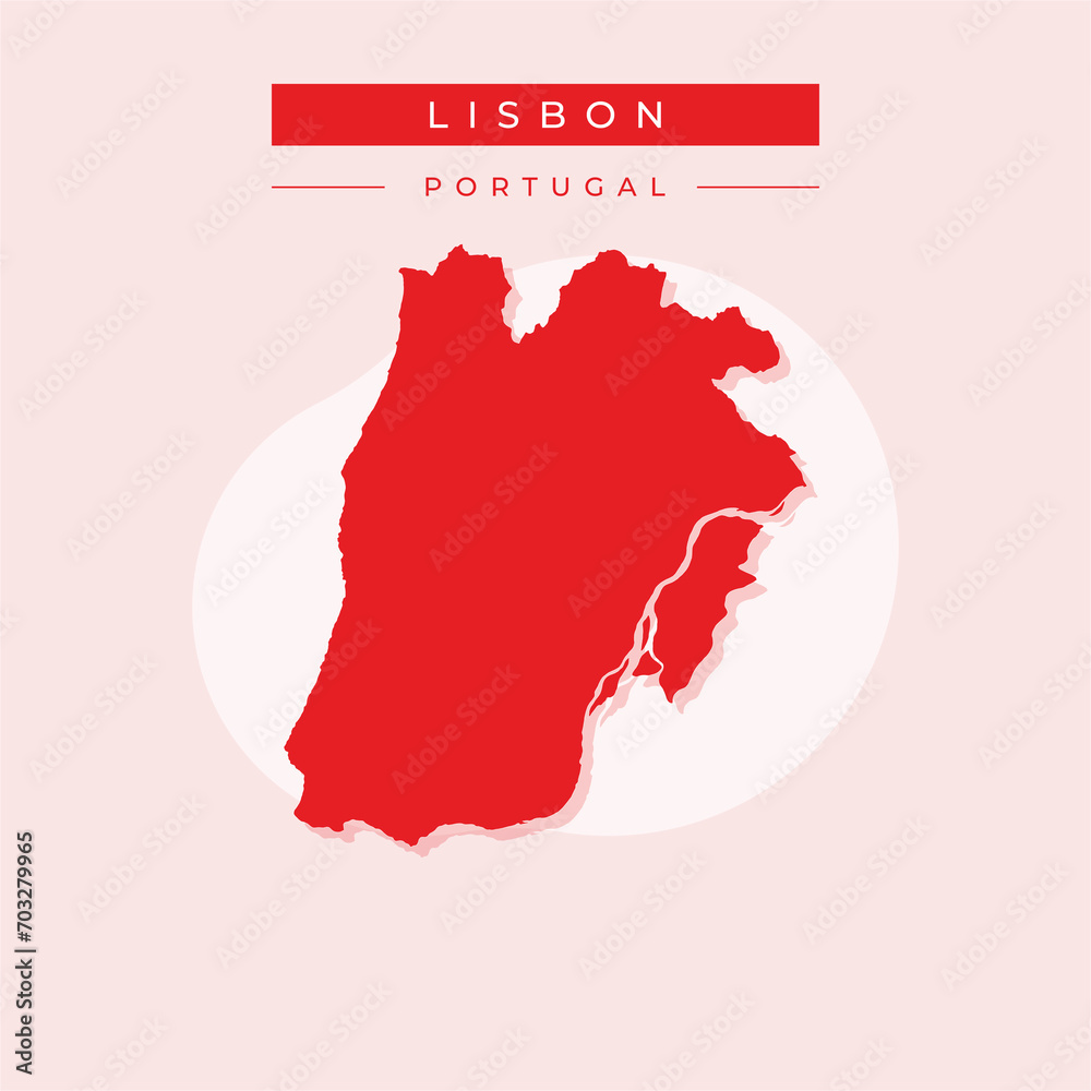 Vector illustration vector of Lisbon map Portugal Vector illustration vector of Lisbon map Portugal