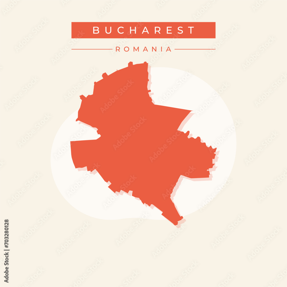 Vector illustration vector of Bucharest map Romania Vector illustration vector of Bucharest map Romania
