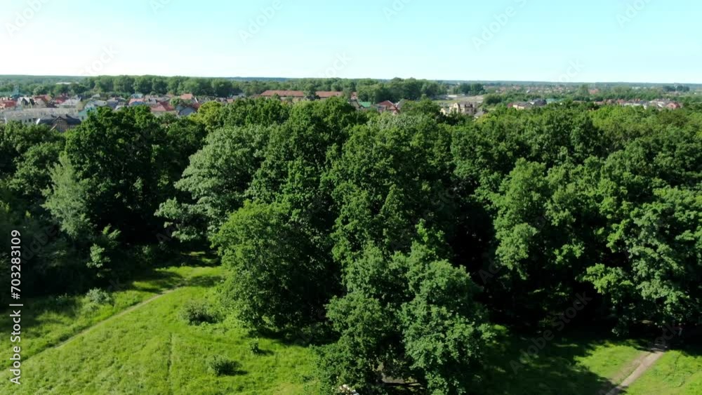 beautiful park in the city, flying beautiful park in the city, flying