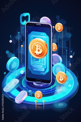 Digital payments concept, b...