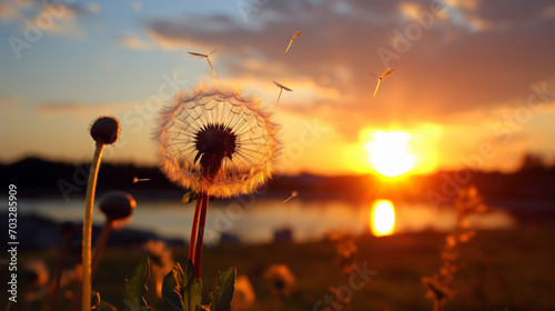 Dandelion To Sunset Freedom to Wish