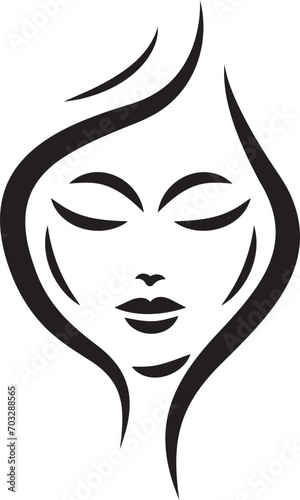 Face Woman icon, paintbrush