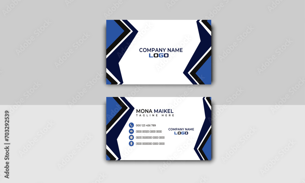 business card template, mockup design mordent  design