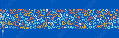 Hand drawn abstract seamless pattern, ethnic background, simple style - great for textiles, banners, wallpapers, wrapping - vector design