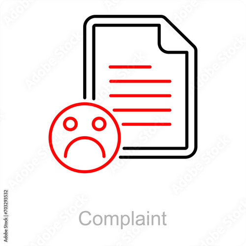 Complaint and feedback icon concept