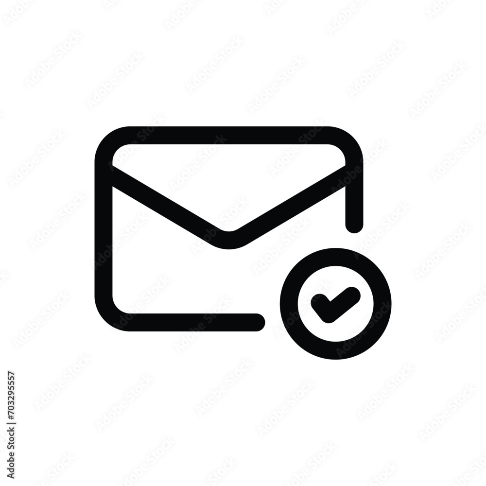 Check Email icon in trendy outline style isolated on white background. Check Email silhouette symbol for your website design, logo, app, UI. Vector illustration, EPS10. Check Email icon in trendy outline style isolated on white background. Check Email silhouette symbol for your website design, logo, app, UI. Vector illustration, EPS10.