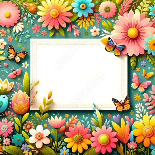 Spring Card Template