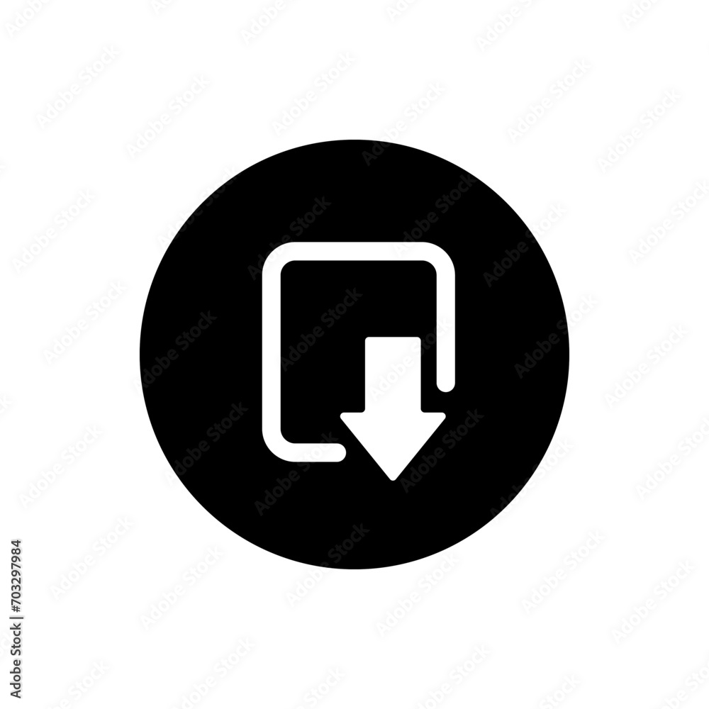 Download icon vector. Upload button illustration. Load symbol or logo. Download icon vector. Upload button illustration. Load symbol or logo.