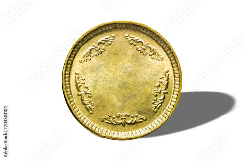 Coin isolated on white transparent background