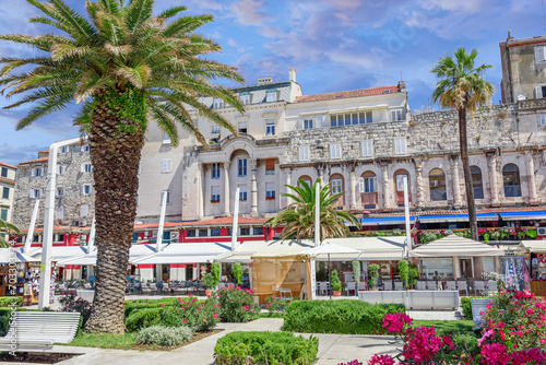 Embankment of the city of Split, Croatia. photo
