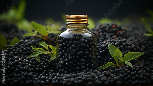 Black pepper essentials oil Santalum album gentle natural scent photo