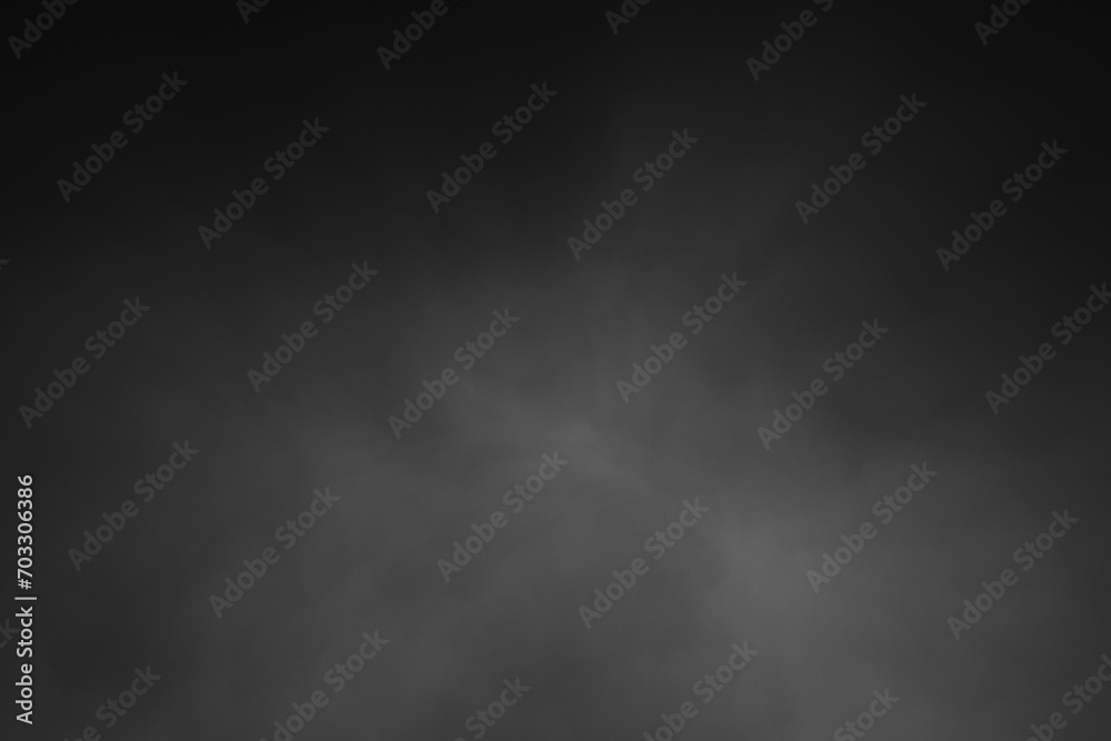  Black and white blurred smoke cloud illustration background.