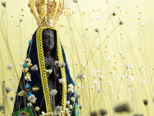 A santa imagem de Nossa Senhora da Conceição Aparecida, a padroeira do Brasil photo