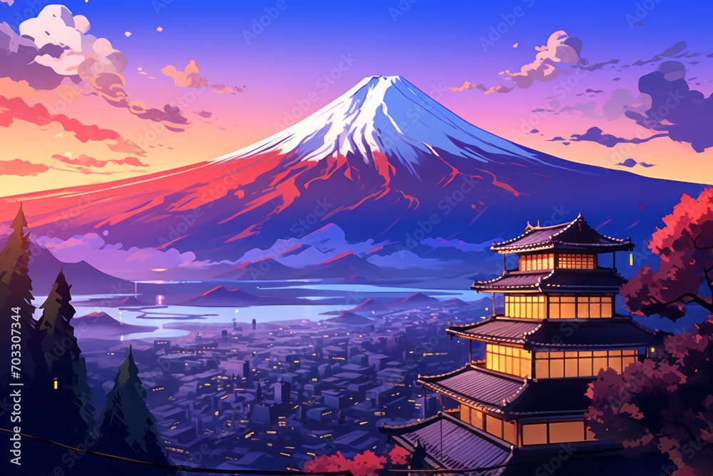 Immerse yourself in the anime aesthetic with a background featuring the ...