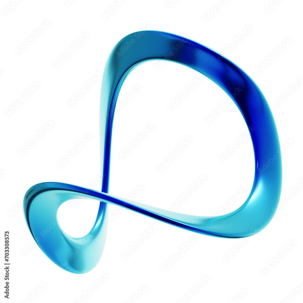 3D Illustration of Y2K Geometric Shape 3D Illustration of Y2K Geometric Shape