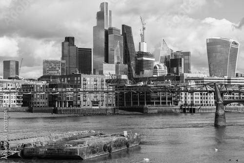 Sticker view of the london city