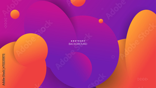 abstract purple and orange fluid background. vector illustration