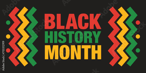 Black History Month, celebrating the black history	
