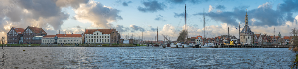 Panorama of Hoorn, North Holland, The Netherlands