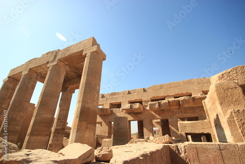 Obraz na płótnie Détail du grand temple d'Amon ré , Karnak,Louxor,Egypte
