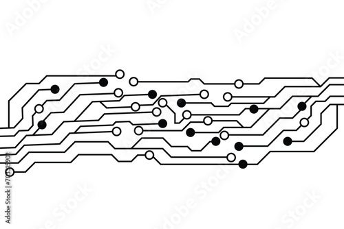 Abstract futuristic circuit board technology background. 