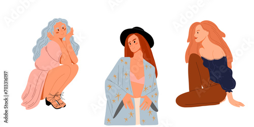 woman contour astrology, goddess of female power. zodiac signs, tarot cards, fortune-telling and predictions, forecast	