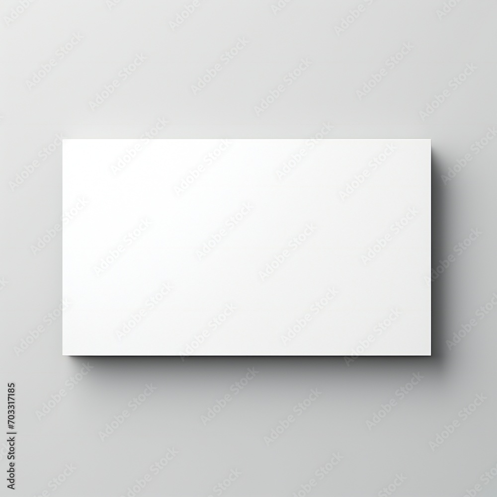 White empty business cards stack mockup isolated on white background Generative AI White empty business cards stack mockup isolated on white background Generative AI