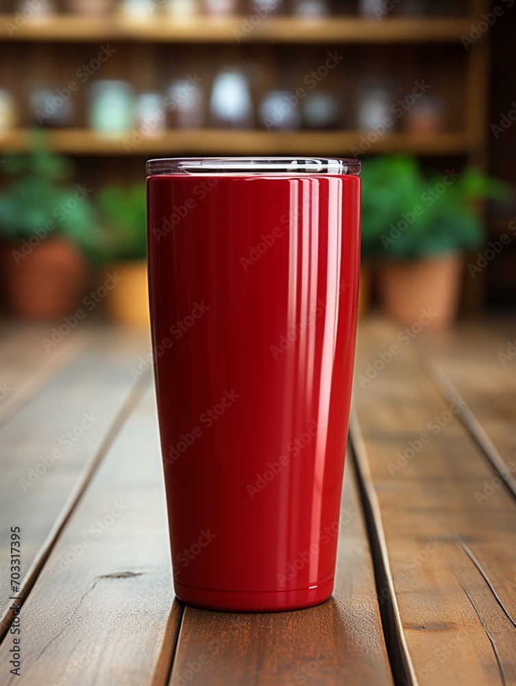 Tumbler mockup red drink travel promotion brand company Tumbler mockup red drink travel promotion brand company