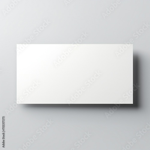 White empty business cards stack mockup isolated on white background Generative AI