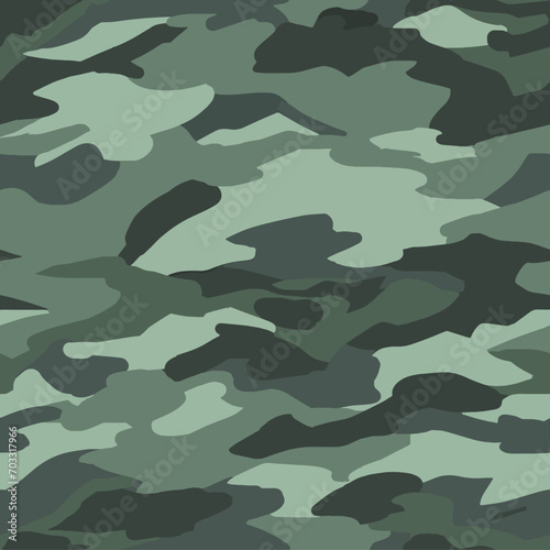 Contemporary Urban Camouflage Vector Military Textile Print, Abstract Army Style Modern Fabric Template seamless pattern photo