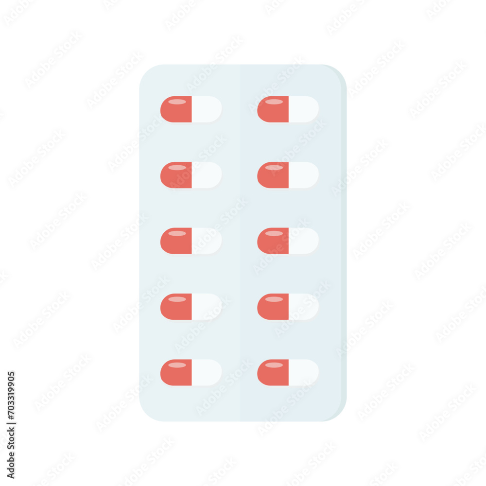 Pill Plate Icon isolated on dark background. Flat Style. Health care. Vector illustration for Your Design, Web. Pill Plate Icon isolated on dark background. Flat Style. Health care. Vector illustration for Your Design, Web.
