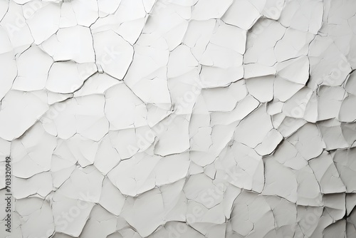 Cracked White Wallpaper - Vintage Distress