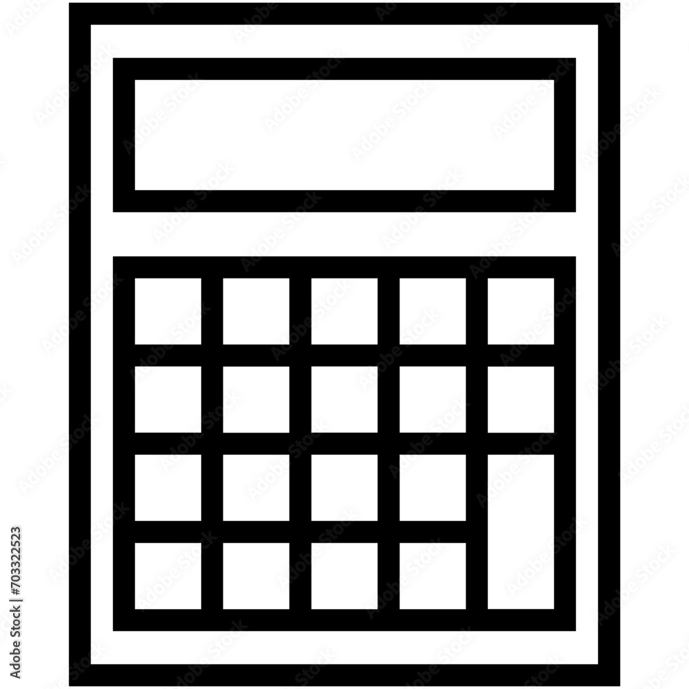 Calculator Vector Icon Calculator Vector Icon