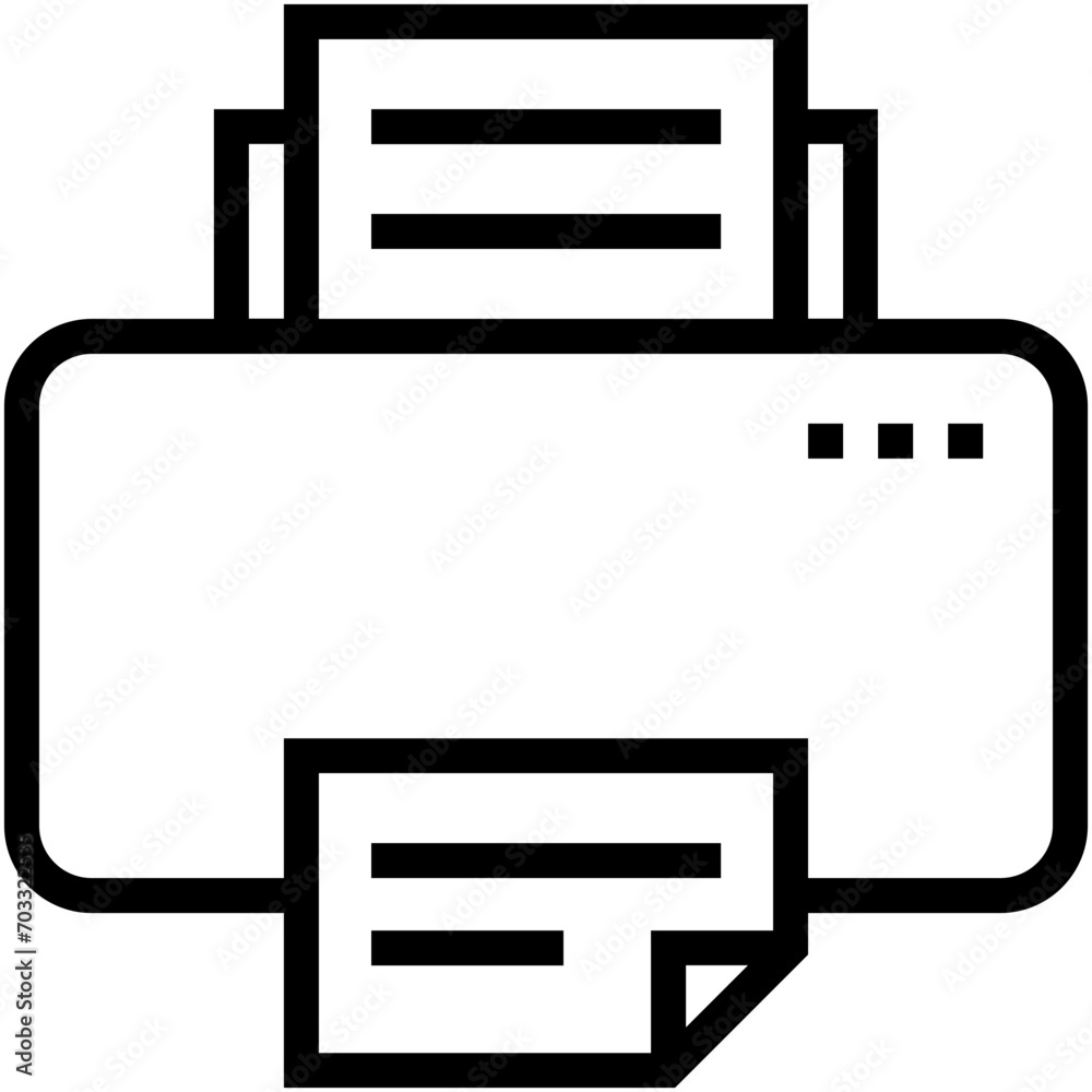 Printer Vector Icon Printer Vector Icon