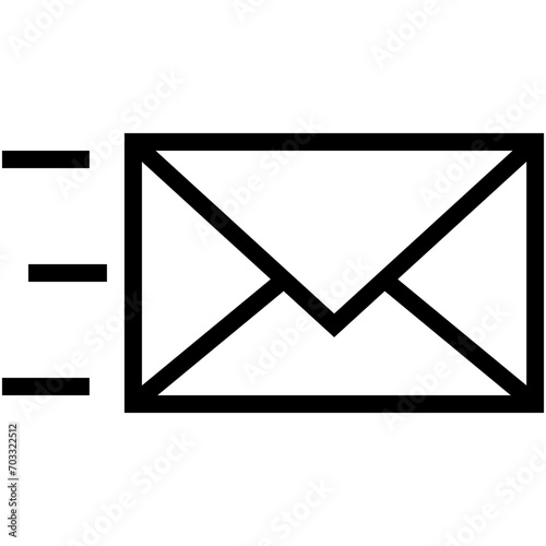 Sending Mail Vector Icon