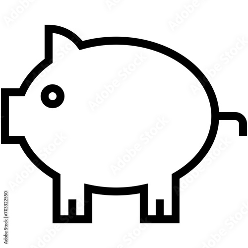 Piggy Bank Vector Icon