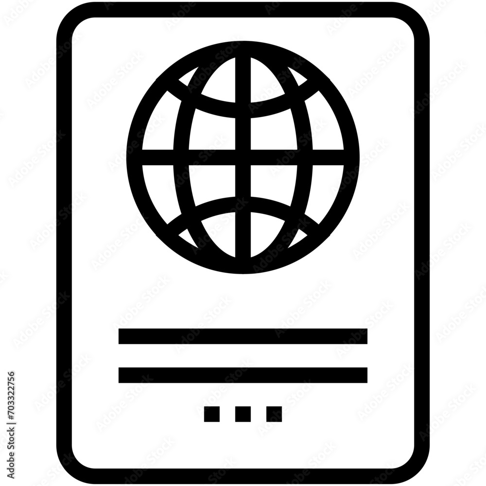 Passport Vector Icon