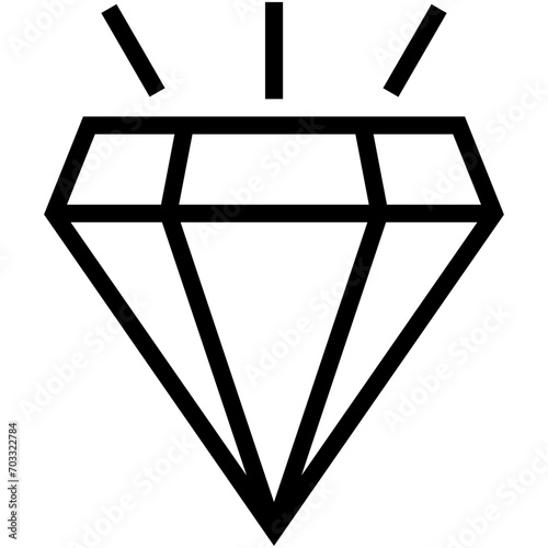 Diamond Vector Icon