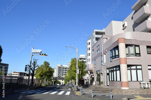 Tama Newtown, which is one of suburban area of Tokyo Metropolitian area, Japan photo
