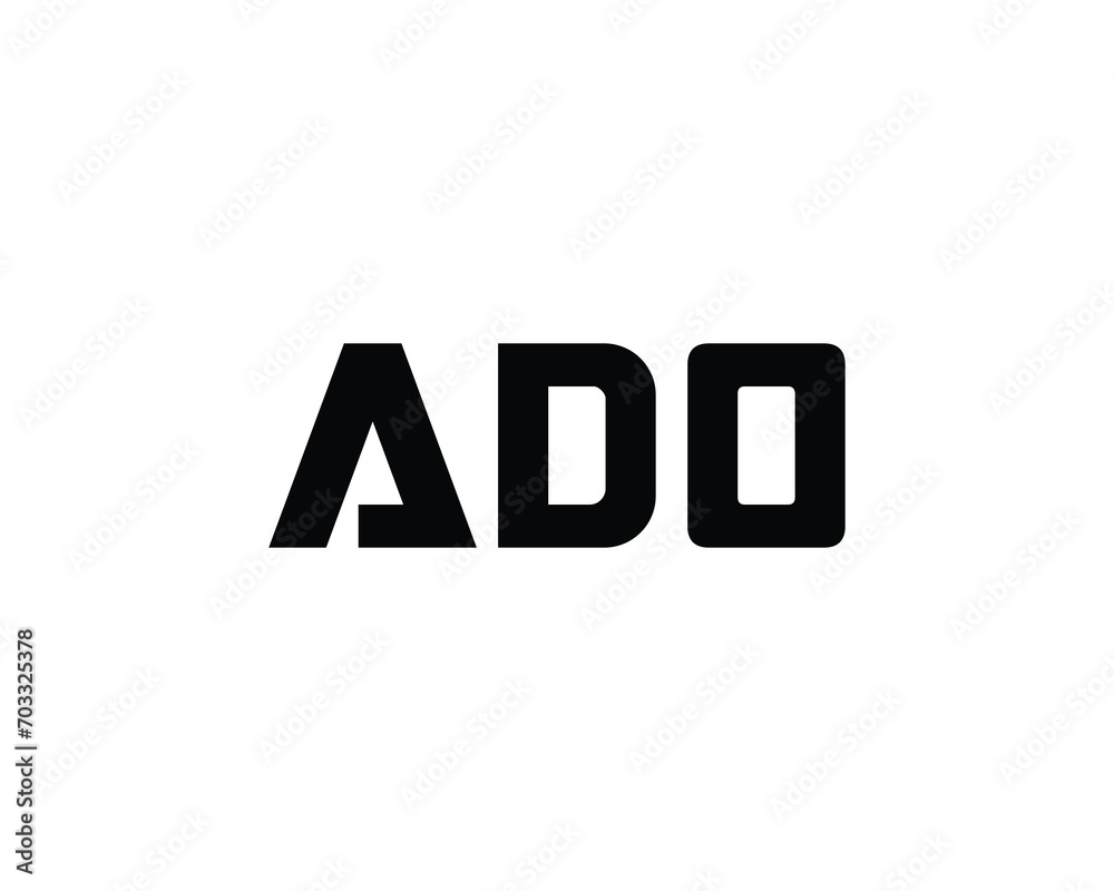 ADO logo design vector template ADO logo design vector template