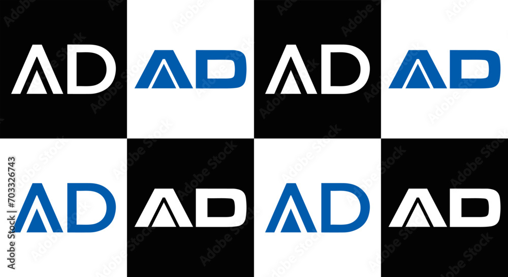 AD logo. AD set , A D design. White AD letter. AD, A D letter logo design. Initial letter AD letter logo set, linked circle uppercase monogram logo. A D letter logo vector design.
AD logo. AD set , A D design. White AD letter. AD, A D letter logo design. Initial letter AD letter logo set, linked circle uppercase monogram logo. A D letter logo vector design.